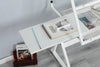 Versatile Glass Drafting Table & Chair Set