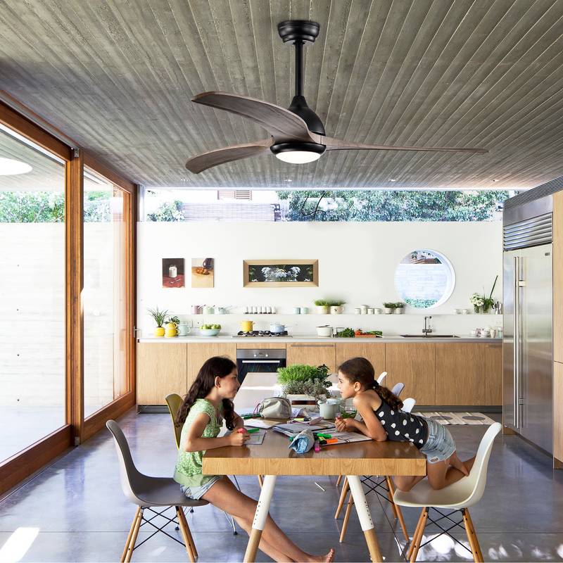 Chic Ceiling Fan with Remote & Light - Perfect for Any Space!