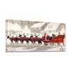 Christmas Cheer: Santa & Reindeer Canvas Art