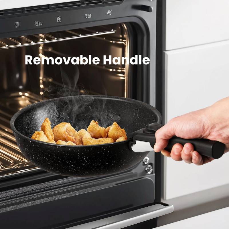 Sleek Non-Stick Pots and Pans Set with Easy Grip Handle