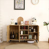 Rattan Charm Storage Cabinet - Stylish & Sturdy for Home or Dining!
