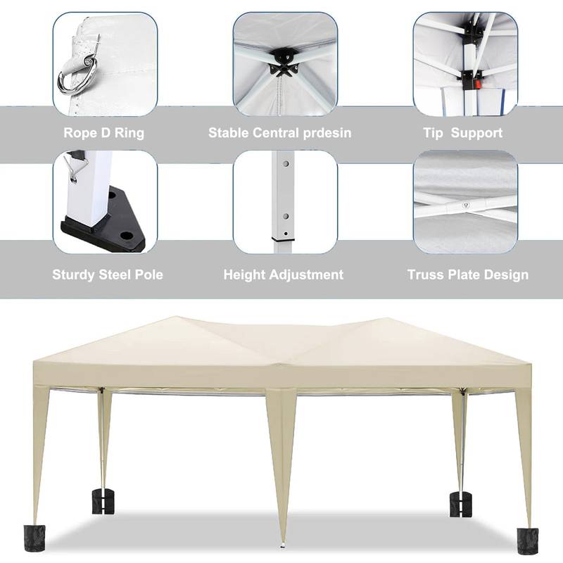 Easy Pop-Up Canopy with Removable Sidewalls - Perfect for Parties, Weddings, and Camping!