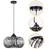 Sleek Black Crystal Chandelier - Dimmable & Color Adjustable Lighting Fixture