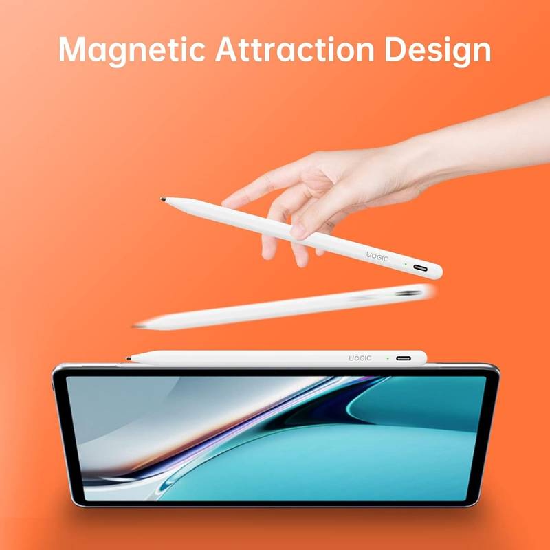 Uogic Bluetooth iPad Stylus - Smart Pen with Palm Rejection & Battery Display