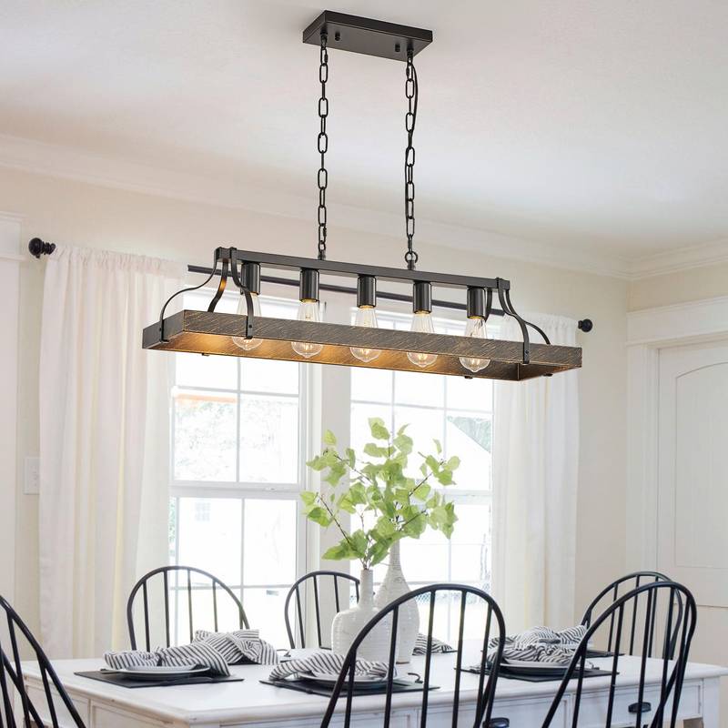 Vintage Charm Black Gold Pendant Light
