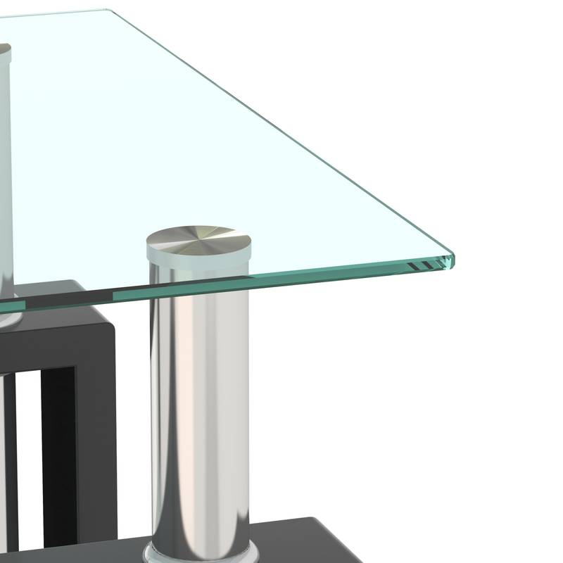 Chic Tempered Glass Coffee Table