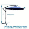 SunnyGlow Patio Umbrella: Solar-Powered Shade with LED Lights