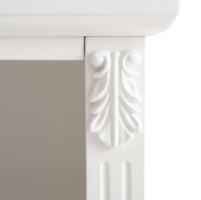 Charming Farmhouse Nightstand with Charging Station and Drawers