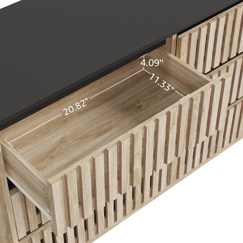 Chic Fluted Storage Cabinet