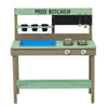 Outdoor Wooden Play Kitchen & Water Set for Kids