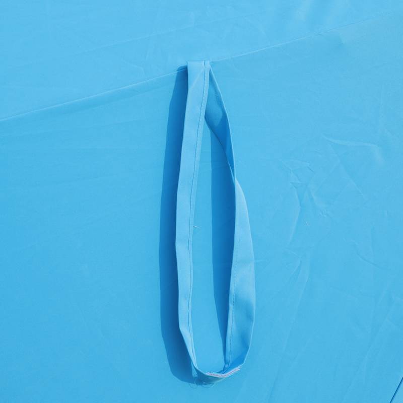 Blue Double-Sided Patio Umbrella - Spacious & Stylish Shade Solution!