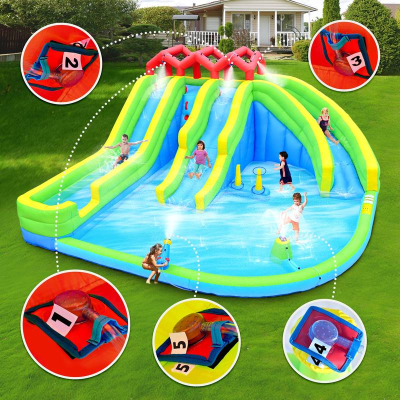 Ultimate Kids' Water Park Adventure Slide