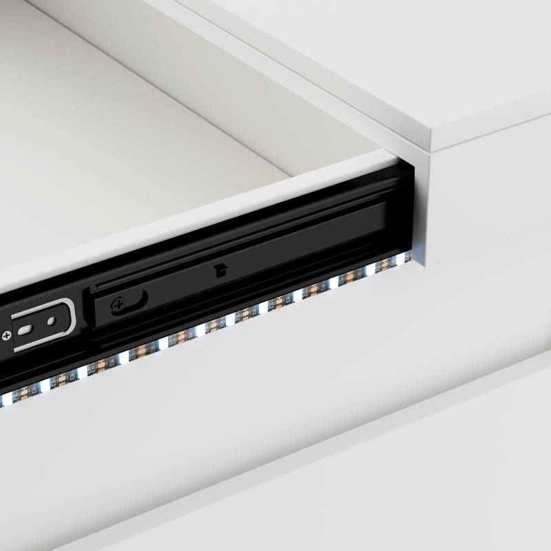 Dreamy Nightstand with Charging Hub & LED Glow