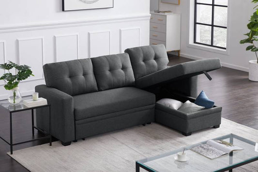 Cozy Convertible Sectional Sofa with Chaise