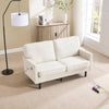 COOLMORE USB Loveseat Sofa - Cozy Mid-Century Style for Any Space