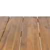 Zion Rustic Wood & Metal Dining Table