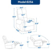 Cozy Blue Rocker Recliner Chair