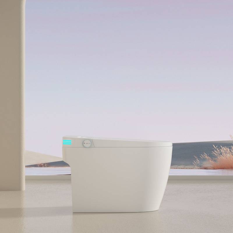 Voice-Controlled Smart Bidet Toilet with Heated Seat & Auto Features