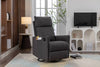 Cozy Glider Rocker Chair - Dark Gray