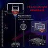Glow-Up Adjustable Basketball Hoop - Play Day or Night!
