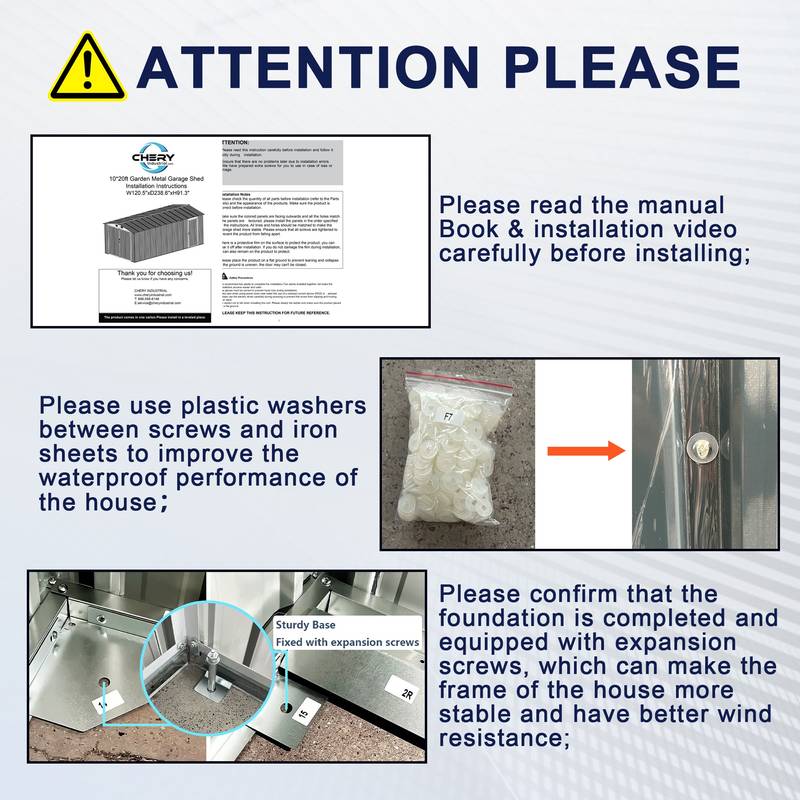 Sturdy Metal Garage Shed