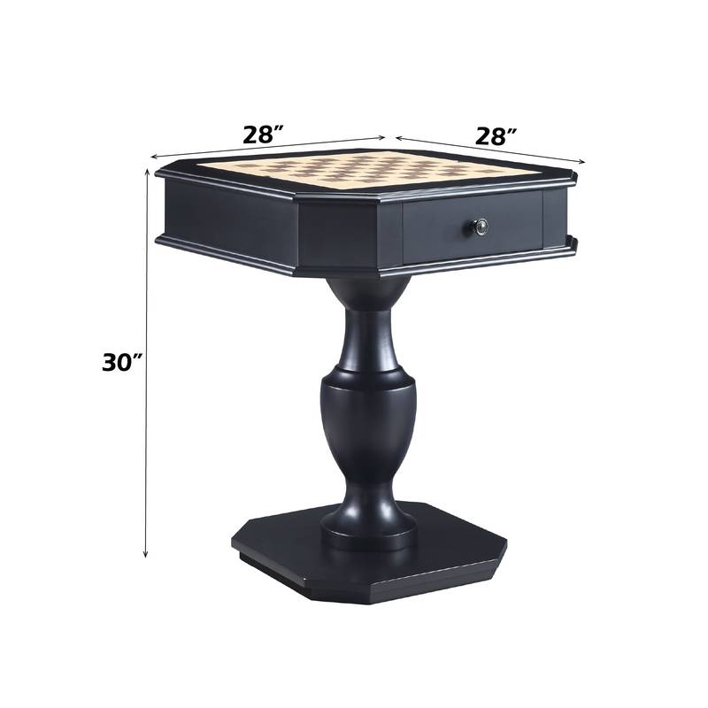 Galini Game Table in Chic Black
