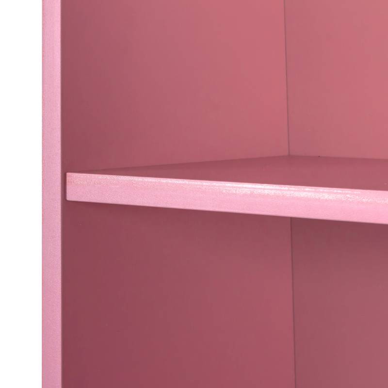 Chic Pink Hair Station with Stylish Storage