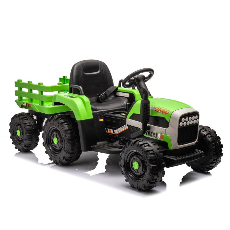 Electric Adventure Tractor with Trailer for Kids