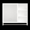 Sleek LED Bathroom Cabinet with Mirror and Towel Rack