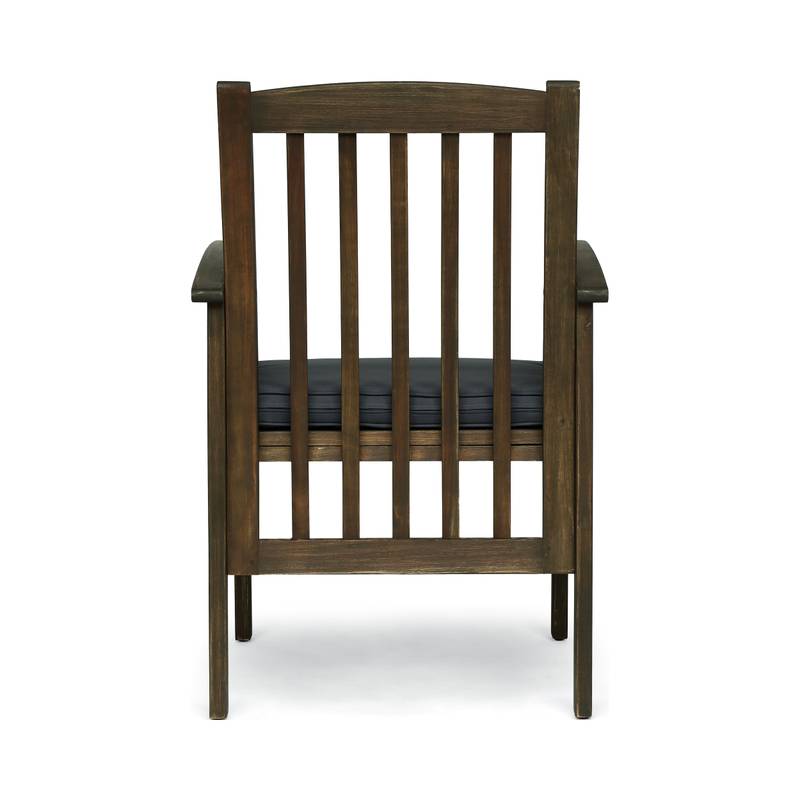 Cozy Acacia Dining Chair Duo