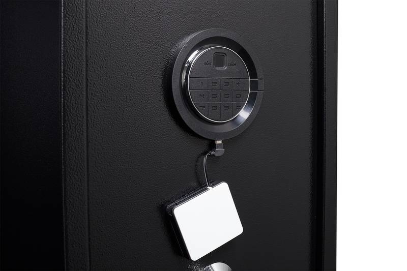 Secure Steel Gun Vault with Smart Lock & Alarm