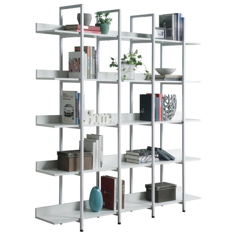 Vintage Industrial 5-Tier Bookshelf