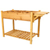 Garden Buddy Elevated Planter with Foldable Table & Storage
