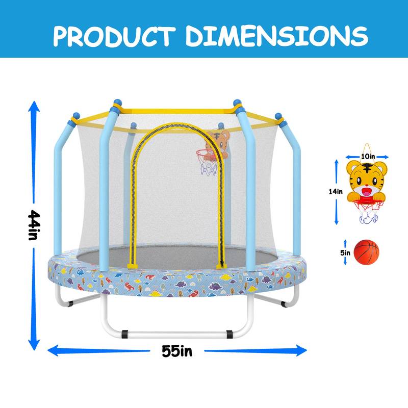 Jump & Shoot Trampoline for Kids
