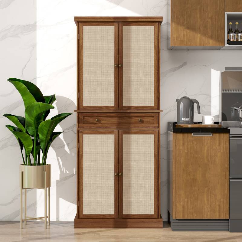 Versatile Storage Cabinet with Adjustable Shelves and Drawer