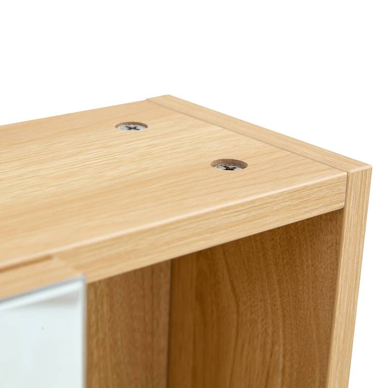 Stylish Wall-Mounted Bathroom Cabinet with Towel Rack and Shelves