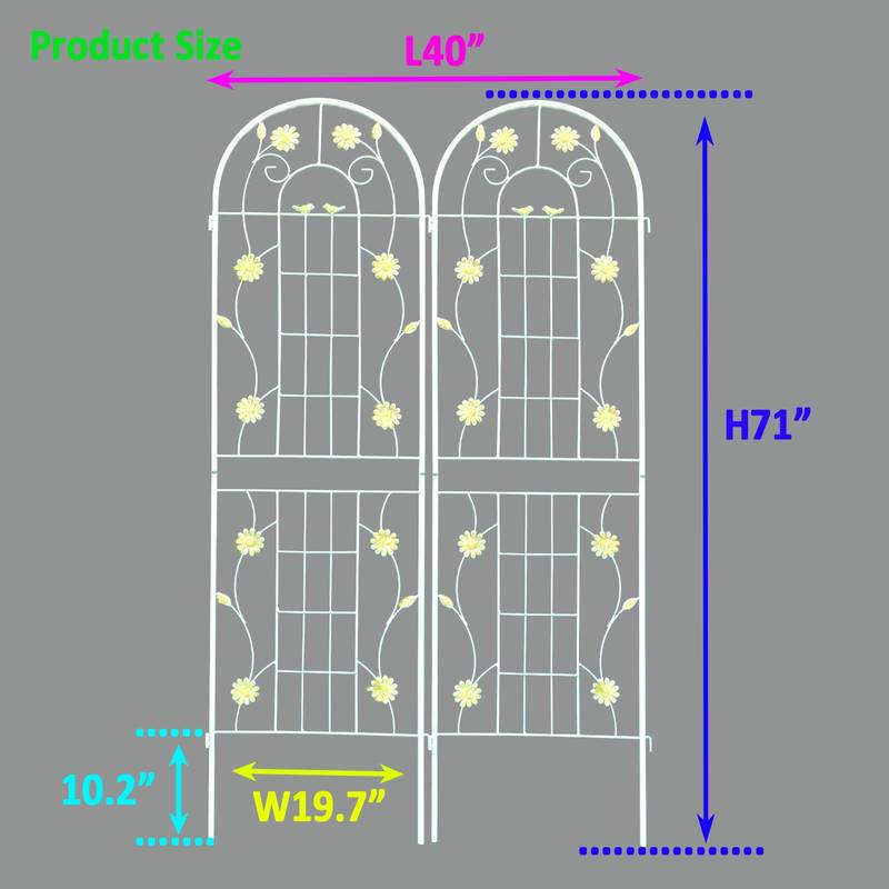 Flower Power Trellis - Rustproof Support for Climbing Plants