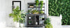 Charming Gray Garden Potting Table with Storage