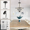 Sleek White Wooden Chandeliers