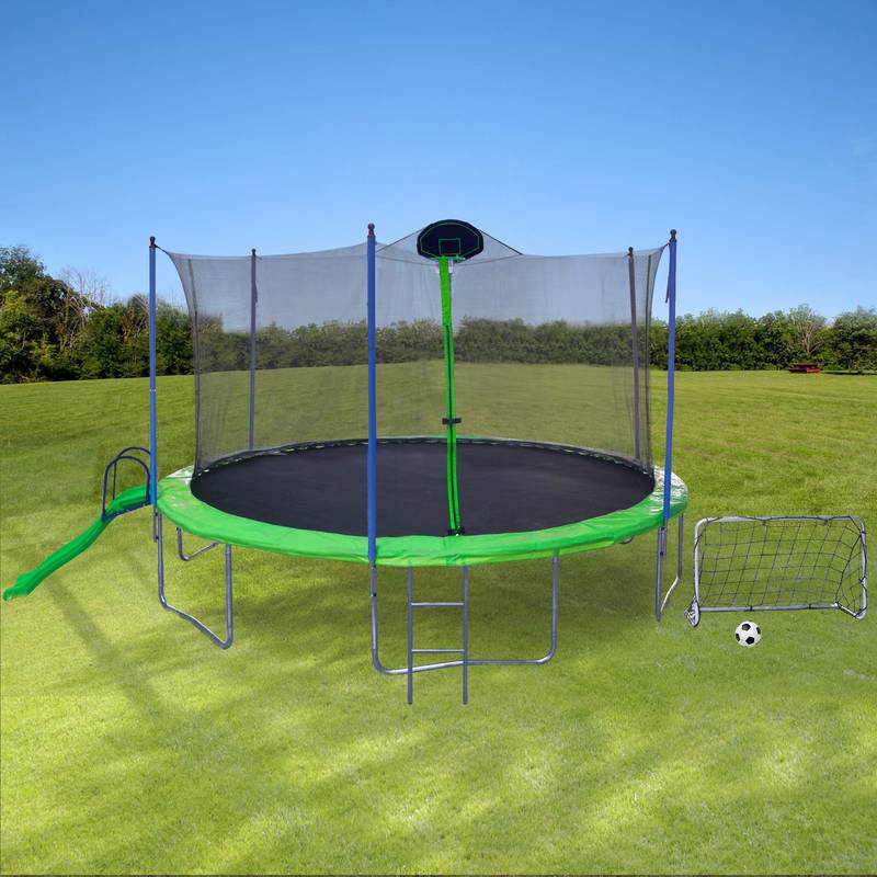 Jump & Slide Trampoline Fun!