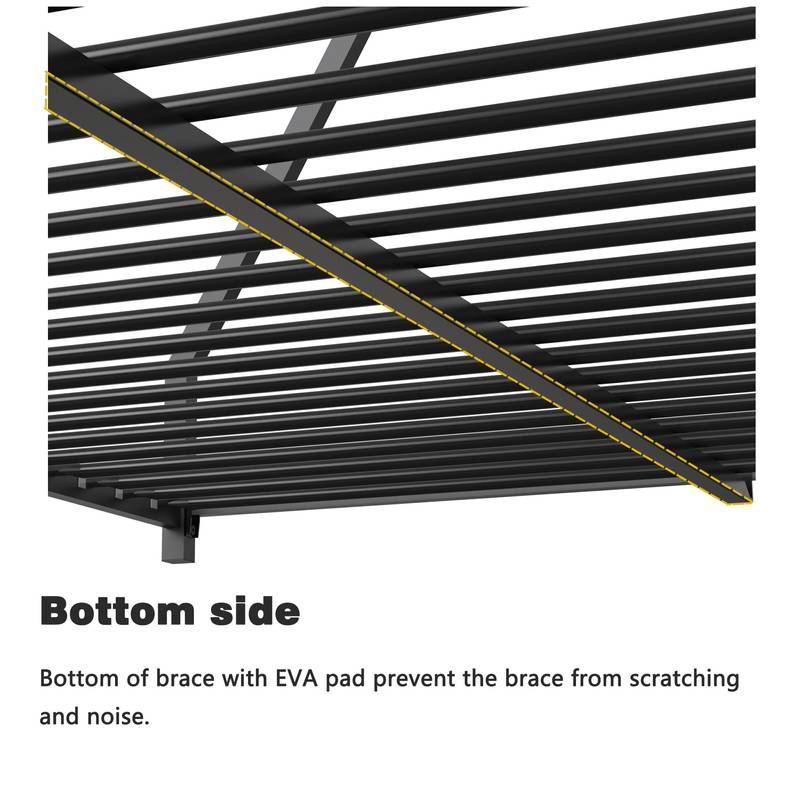 Sturdy Black Metal Bunk Bed for Kids & Adults – Easy Climb, Safe & Strong