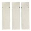 Trio of Elegant White Wall Panels