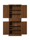 Versatile Storage Cabinet with Adjustable Shelves and Drawer