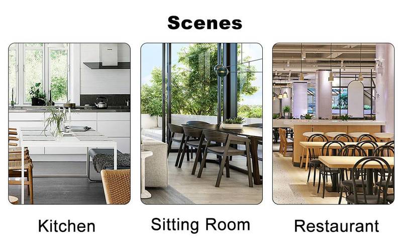 Rustic Modern Dining Set with Upholstered Chairs