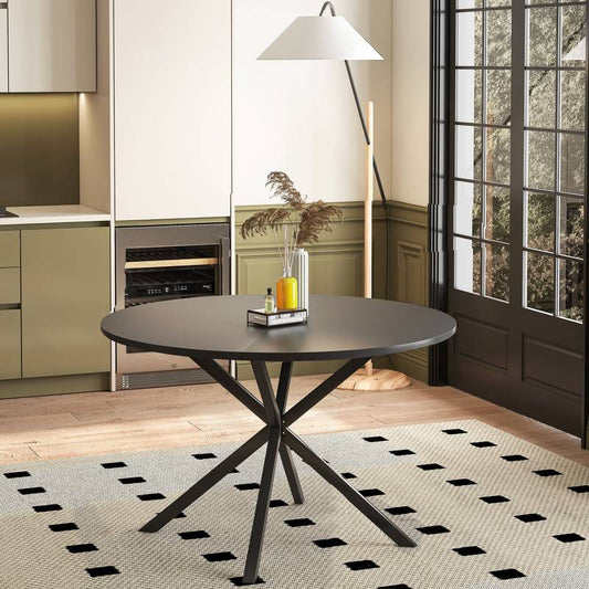 Chic Cross Leg Round Dining Table