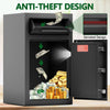 Secure Drop Safe Box with Silent Deposit and Digital Lock