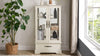 Illuminated Curio Cabinet with Adjustable Shelves