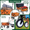 Versatile Collapsible Beach Wagon with Liner Bags
