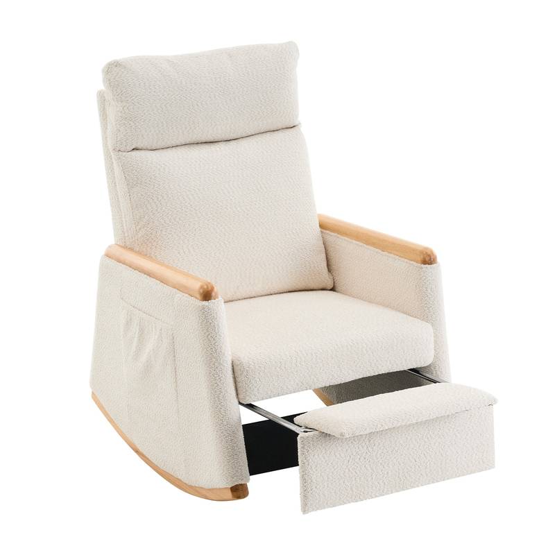 Cozy Rocking Chair with Footrest