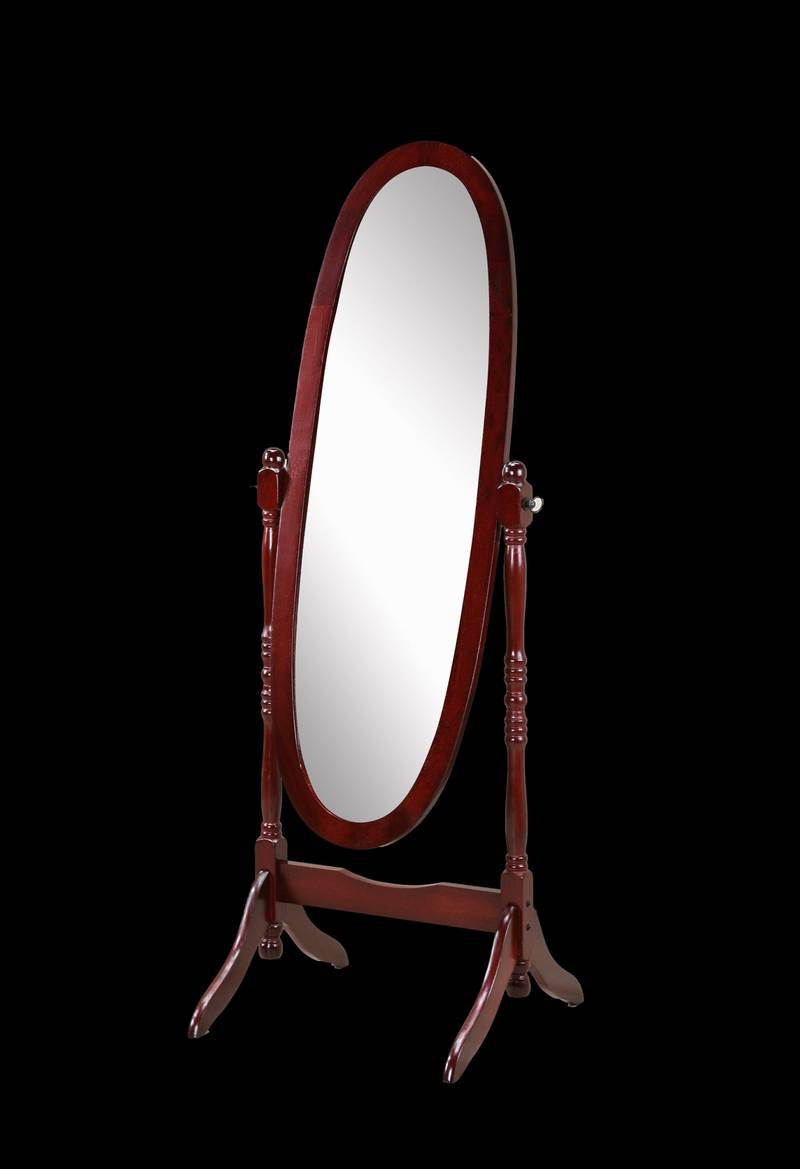 Elegant Cherry Cheval Mirror